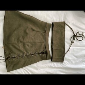 2 Piece Top and Skirt Set